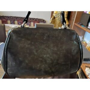 Patricia Nash NWT Gracchi Leather Frame Satchel Tooled Turquoise